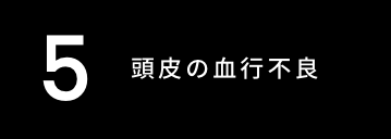 頭皮の血行不良