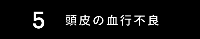 頭皮の血行不良