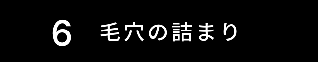 毛穴の詰まり